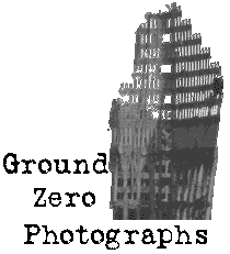 ground zero logo; a photo of part of the world trade center wall and text